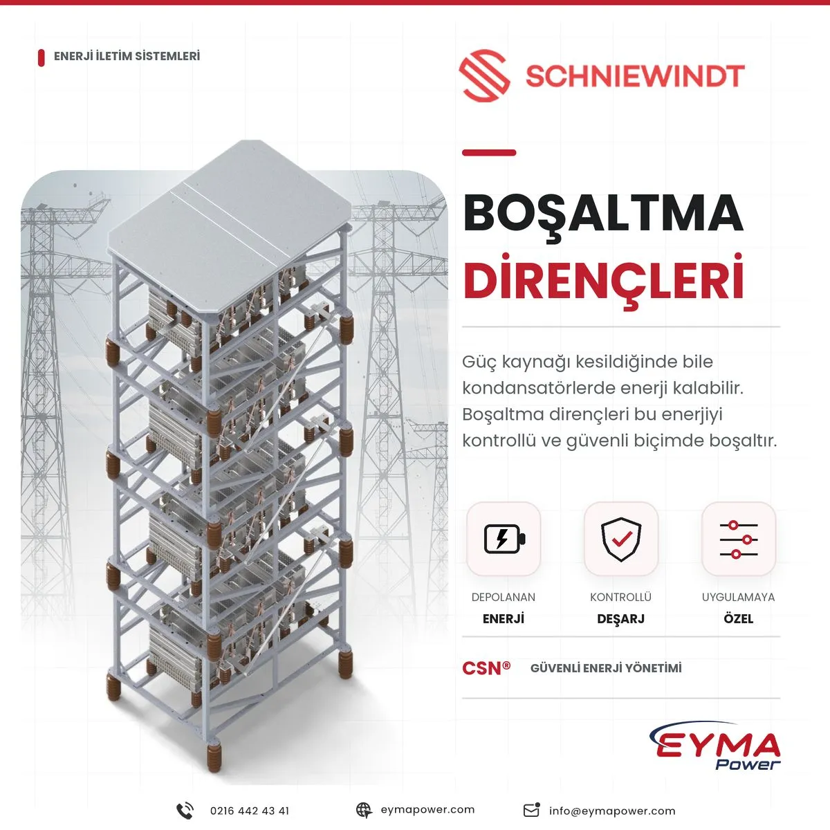 Schniewindt boşaltma dirençleri